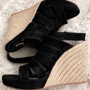 Tory Burch Bailey multi strap wedge sandals